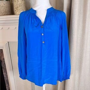 Lilly Pulitzer silk v neck blouse woman’s xs